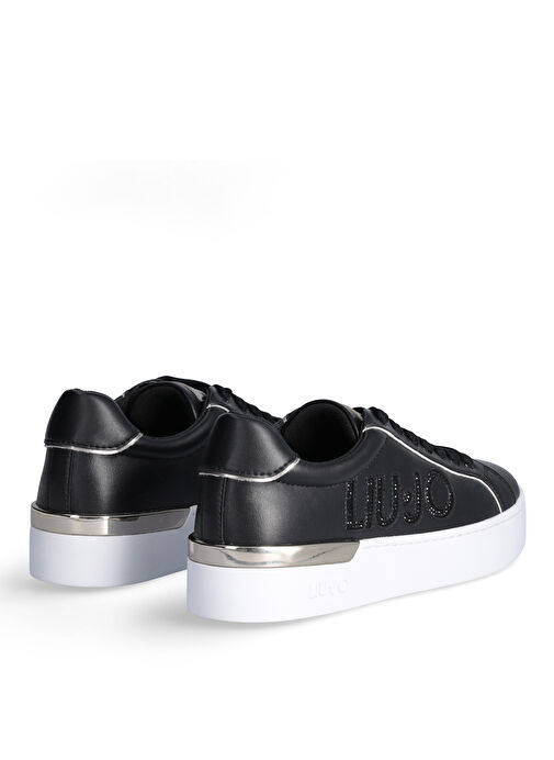Liu Jo Siyah Kadın Deri Sneaker SILVIA 65 - Görsel 4