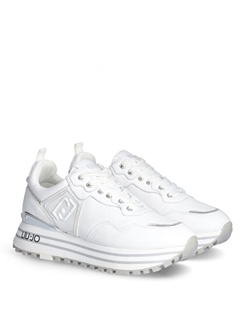Liu Jo Beyaz Kadın Deri Sneaker LIUJO MAXI WONDER 01 - Görsel 3