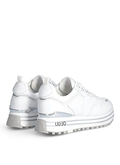 Liu Jo Beyaz Kadın Deri Sneaker LIUJO MAXI WONDER 01 - Görsel 4