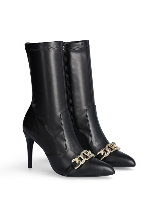 Liu Jo Siyah Kadın Deri Topuklu Bot VICKIE 137 - Görsel 3