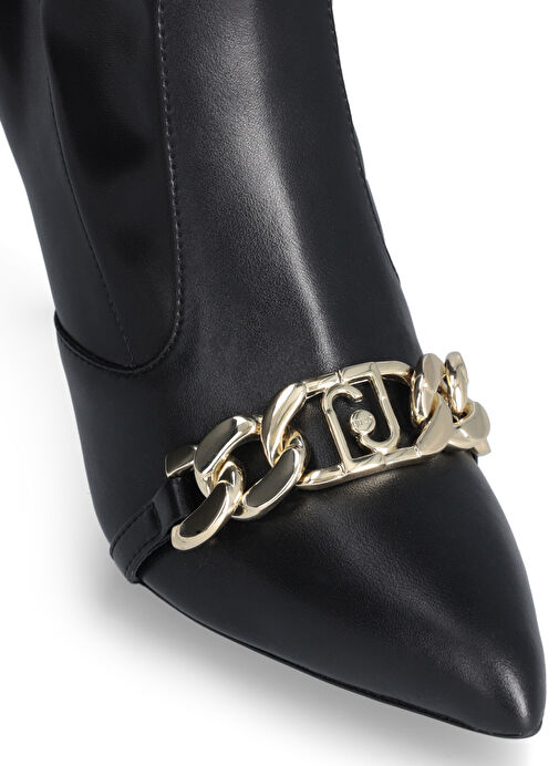 Liu Jo Siyah Kadın Deri Topuklu Bot VICKIE 137 - Görsel 6