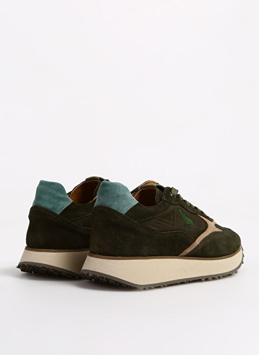 Krahe Yeşil Erkek Deri - Kumaş Sneaker CALLISTO - Görsel 4