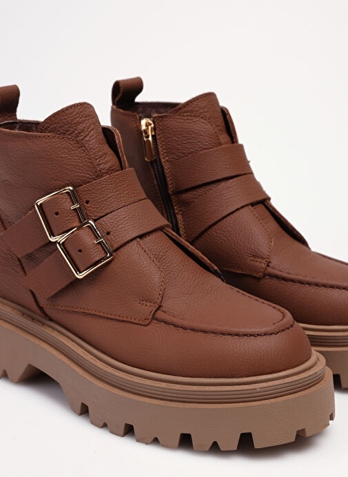 Manijero Taba Kadın Deri Bot Ariana - Görsel 6