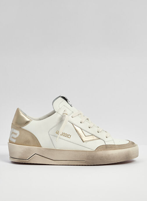 4b12 4B12 Çok Renkli Beyaz-Altın Kadın deri Sneaker Kyle D740 Boyner'de! Çok Renkli - 2. görsel