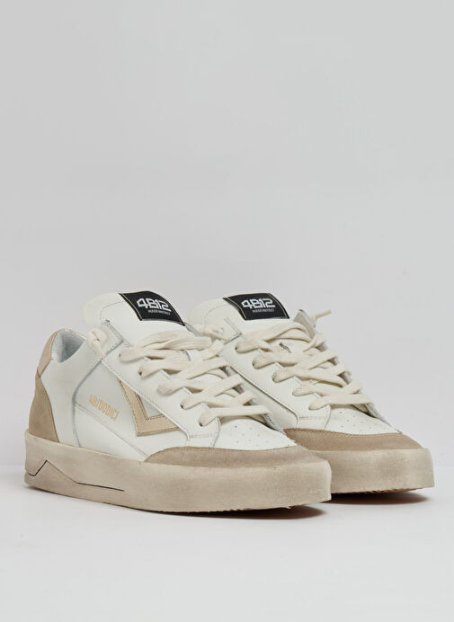 4b12 4B12 Çok Renkli Beyaz-Altın Kadın deri Sneaker Kyle D740 Boyner'de! Çok Renkli - 3. görsel