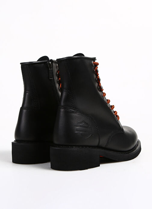 Harley Davidson Siyah Erkek Deri Bot IRON NEW - Görsel 4