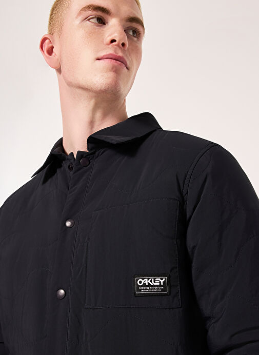 Oakley Siyah Erkek Çıtçıtlı Kapitone Mont Foa404870 Quilted Sherpa