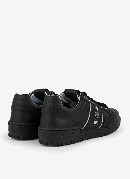 Chiara Ferragni Siyah-Gümüş Kadın Deri Sneaker CF3201_039 - Görsel 3
