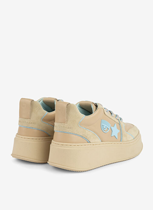 Chiara Ferragni Bej-Mavi Kadın Sneaker CF3218_297 - Görsel 3