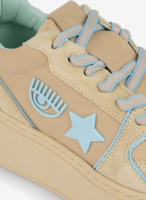 Chiara Ferragni Bej-Mavi Kadın Sneaker CF3218_297 - Görsel 5