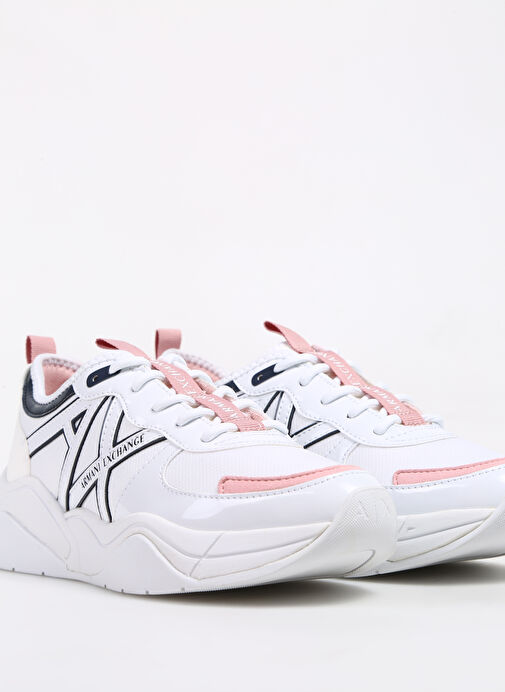 Armani Exchange Beyaz-Pembe Kadın Sneaker XDX039XV311S939 - Görsel 6