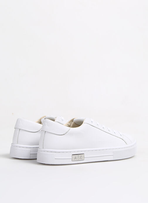 Armani Exchange Beyaz Kadın Deri Sneaker XDX027XCC14A222 - Görsel 4