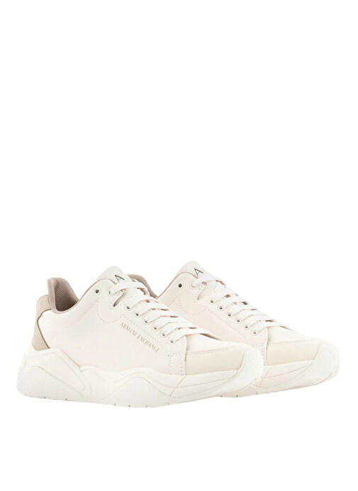 Armani Exchange Kırık Beyaz-Bej Kadın Sneaker XDX140XV736S942 - Görsel 3