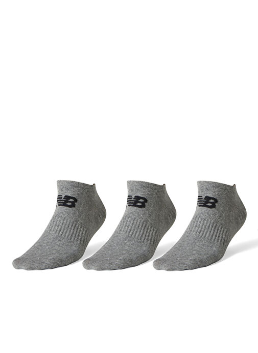 New Balance Gri Unisex 3lü Çorap ANS3202-AG-NB Lifestyle Socks