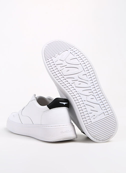 Alberto Guardiani Beyaz-Siyah Erkek Deri Sneaker NEW ERA 0402 - Görsel 5