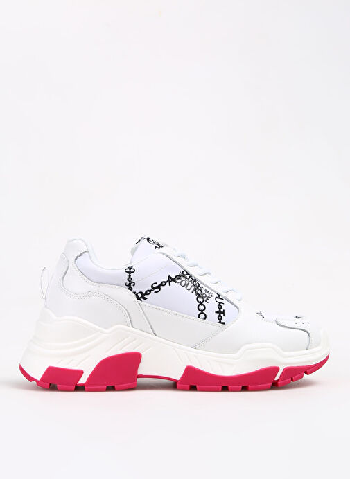 Versace Jeans Couture Beyaz-Pembe Kadın Deri Sneaker 75VA3SP3ZP310L02 - Görsel 2