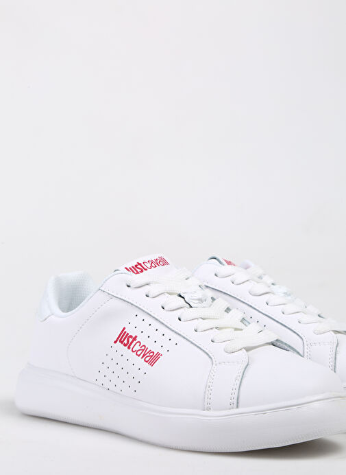 Just Cavalli Beyaz Kadın Deri Sneaker 75RA3SB3ZP279003 - Görsel 6