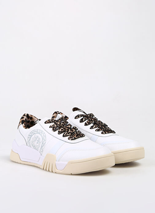 Just Cavalli Beyaz Kadın Deri Sneaker 75RA3SA2ZP378003 - Görsel 3