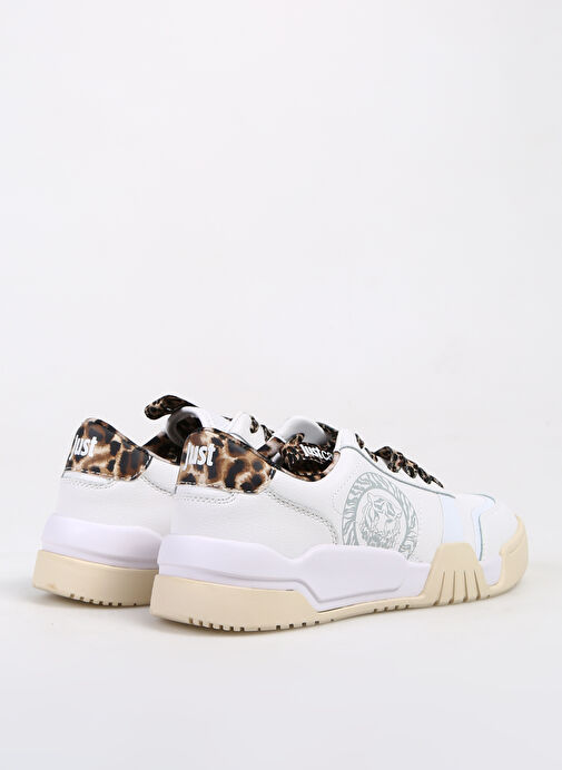 Just Cavalli Beyaz Kadın Deri Sneaker 75RA3SA2ZP378003 - Görsel 4