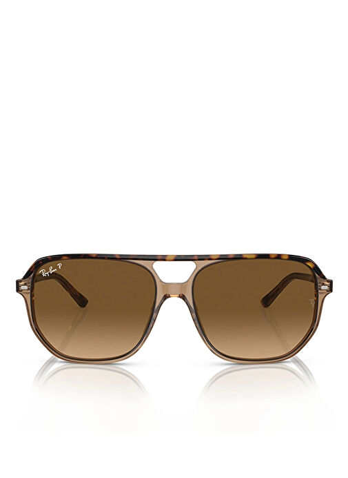 Ray-Ban Bill One RB2205 Geometrik Kahve Polarize Unisex Güneş Gözlüğü