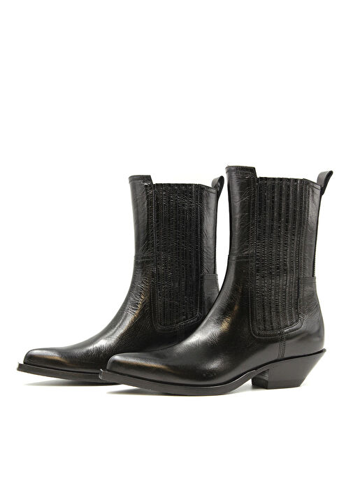 Laura Bellariva Siyah Kadın Deri Bot P9243 - Görsel 2