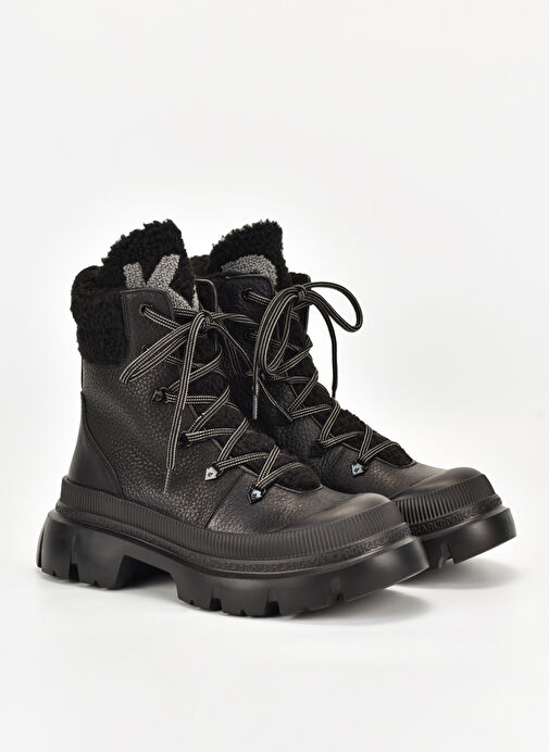 Karl Lagerfeld Siyah Kadın Deri Bot KL43563000 - Görsel 3