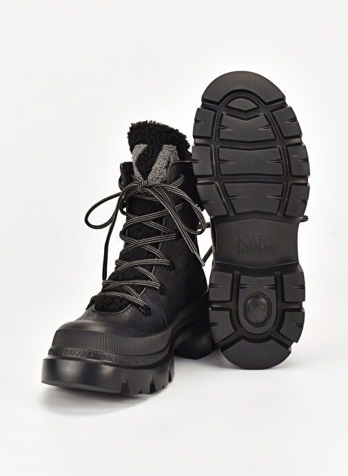 Karl Lagerfeld Siyah Kadın Deri Bot KL43563000 - Görsel 4