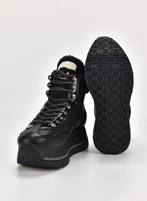 Karl Lagerfeld Siyah Kadın Deri Bot KL6496330X - Görsel 5