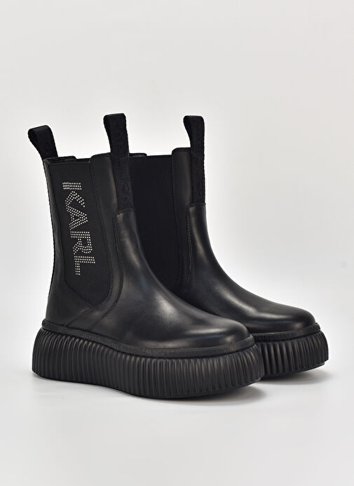 Karl Lagerfeld Siyah Kadın Deri Bot KL4236000X - Görsel 3