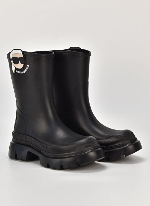Karl Lagerfeld Siyah Kadın Yağmur Botu KL43567V00 - Görsel 3