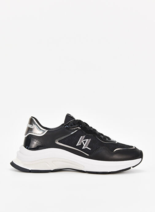 Karl Lagerfeld Siyah-Gümüş Kadın deri Sneaker KL6316540S - Görsel 2