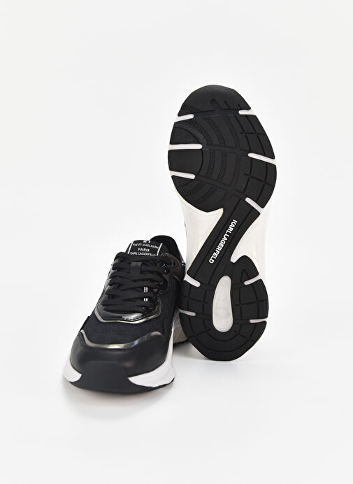 Karl Lagerfeld Siyah-Gümüş Kadın deri Sneaker KL6316540S - Görsel 4