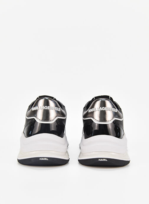 Karl Lagerfeld Siyah-Gümüş Kadın deri Sneaker KL6316540S - Görsel 6