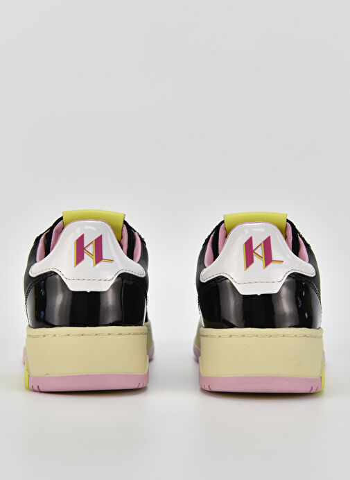 Karl Lagerfeld Siyah-Beyaz Kadın Deri Sneaker KL63020A00M - Görsel 6