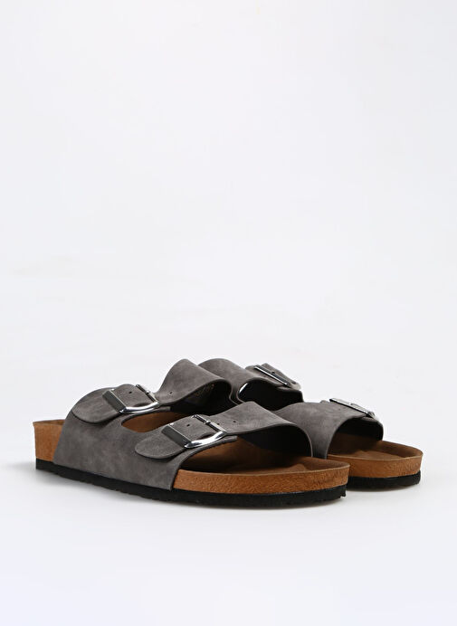 Fabrika Comfort Antrasit Erkek Terlik ENORA - Görsel 3