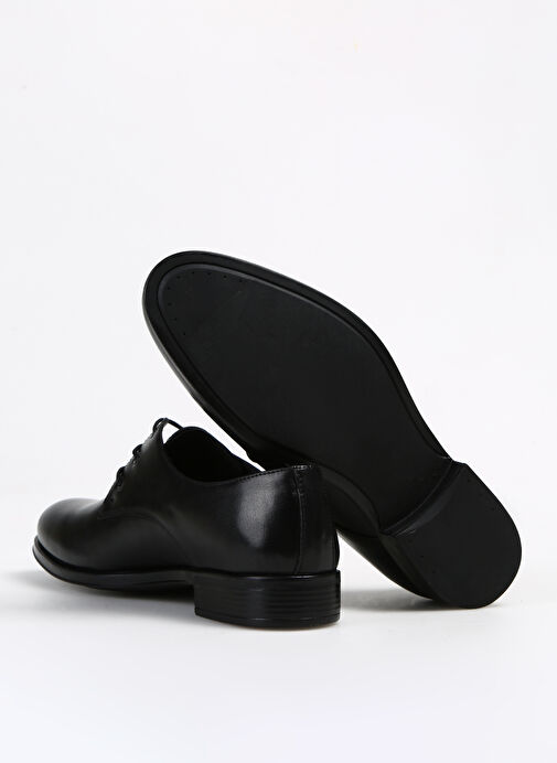 Fabrika Siyah Erkek Deri Klasik Ayakkabı HATID - Görsel 6