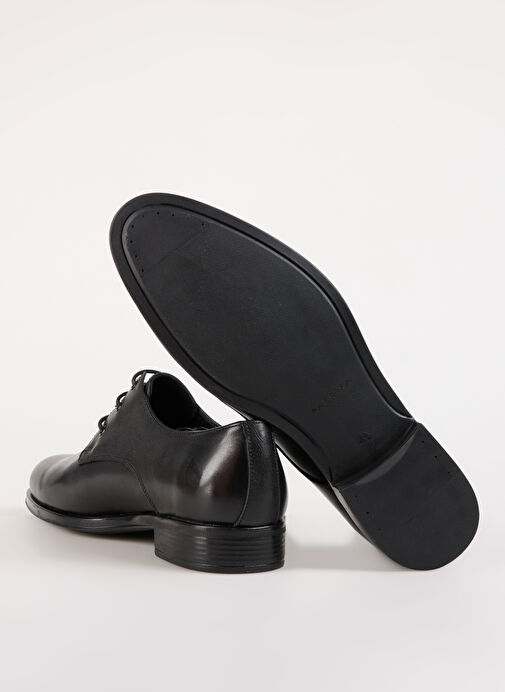 Fabrika Siyah Erkek Deri Klasik Ayakkabı HATID - Görsel 13