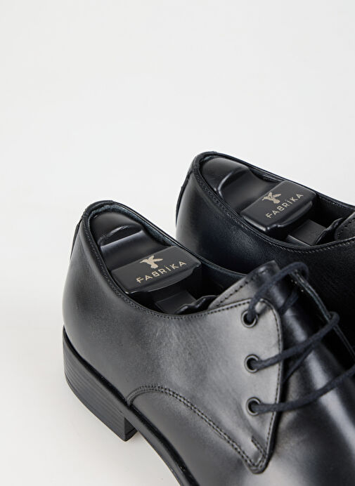 Fabrika Siyah Erkek Deri Klasik Ayakkabı HATID - Görsel 18