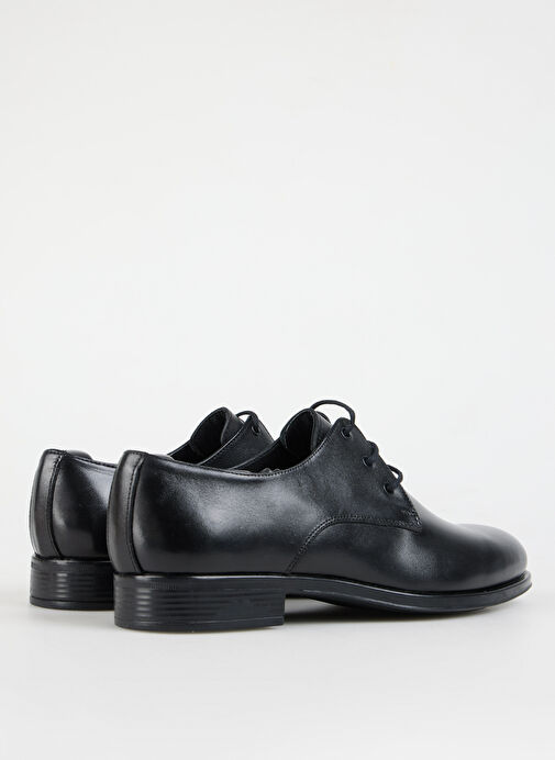 Fabrika Siyah Erkek Deri Klasik Ayakkabı HATID - Görsel 19