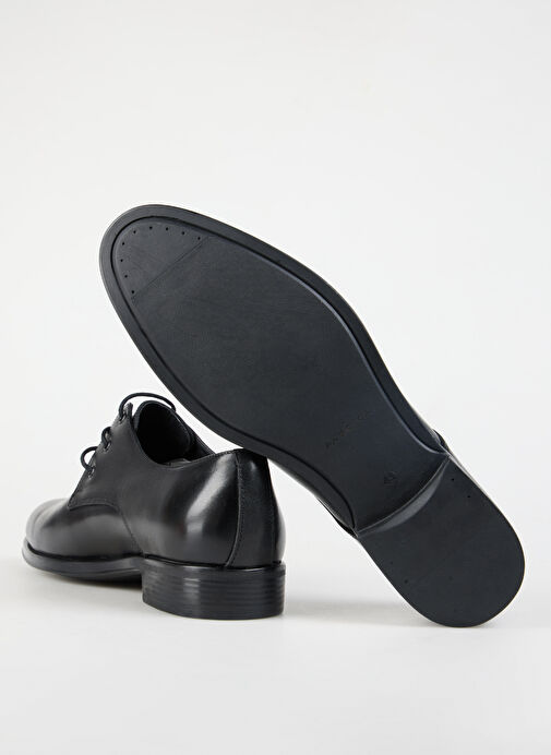 Fabrika Siyah Erkek Deri Klasik Ayakkabı HATID - Görsel 20