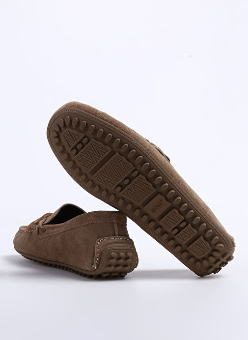 Fabrika Bej Erkek Deri Günlük Ayakkabı SINE - Görsel 5