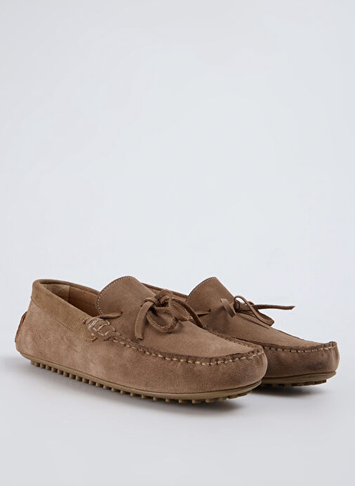 Fabrika Bej Erkek Deri Günlük Ayakkabı SINE - Görsel 8