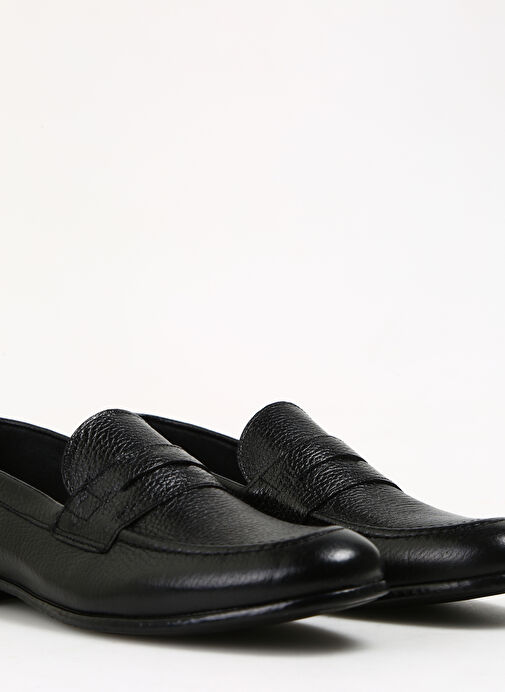 Fabrika Siyah Erkek Deri Klasik Ayakkabı REUBEN - Görsel 4