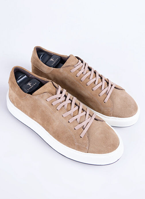 Fabrika Bej Erkek Süet Sneaker JAROD - Görsel 4