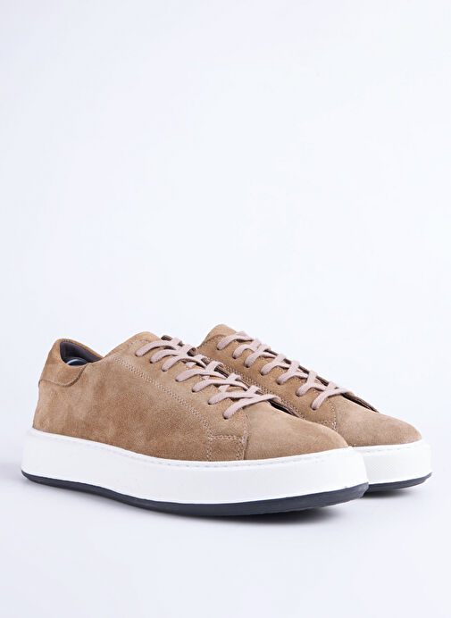 Fabrika Bej Erkek Süet Sneaker JAROD - Görsel 3