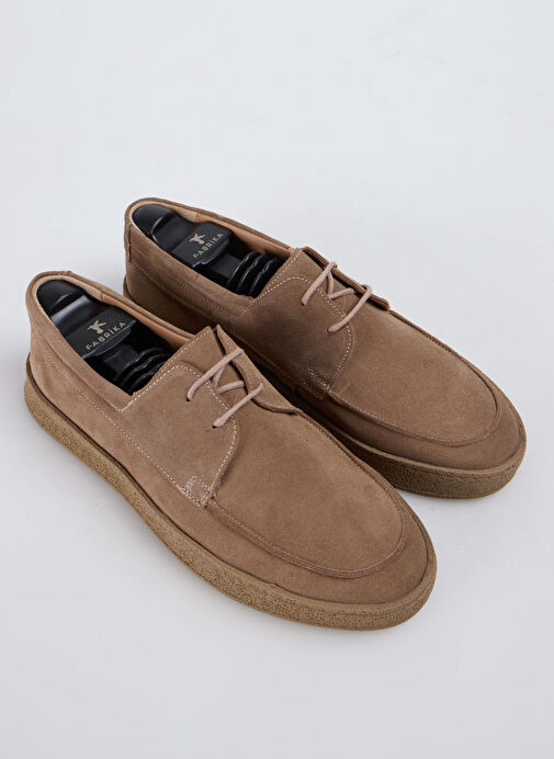 Fabrika Bej Erkek Süet Günlük Ayakkabı PERUN - Görsel 9