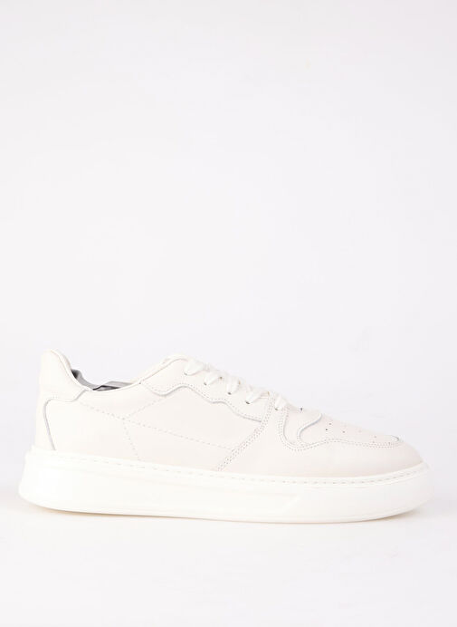 Fabrika Ekru Erkek Deri Sneaker AELI - Görsel 2