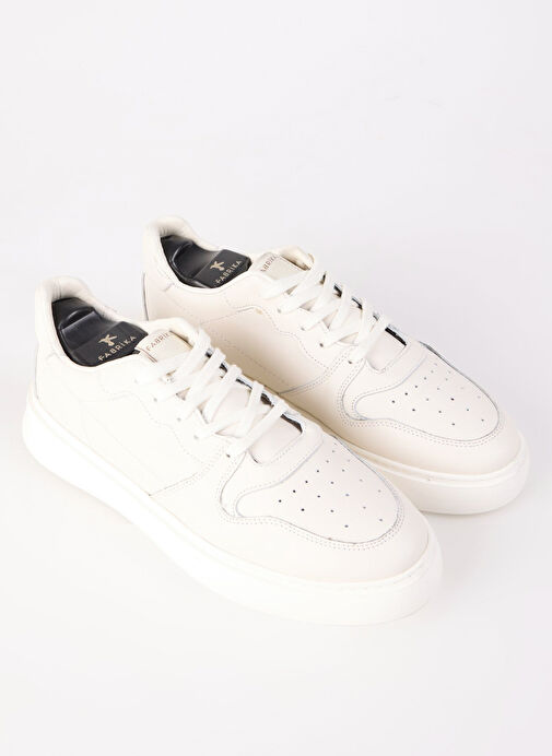 Fabrika Ekru Erkek Deri Sneaker AELI - Görsel 4