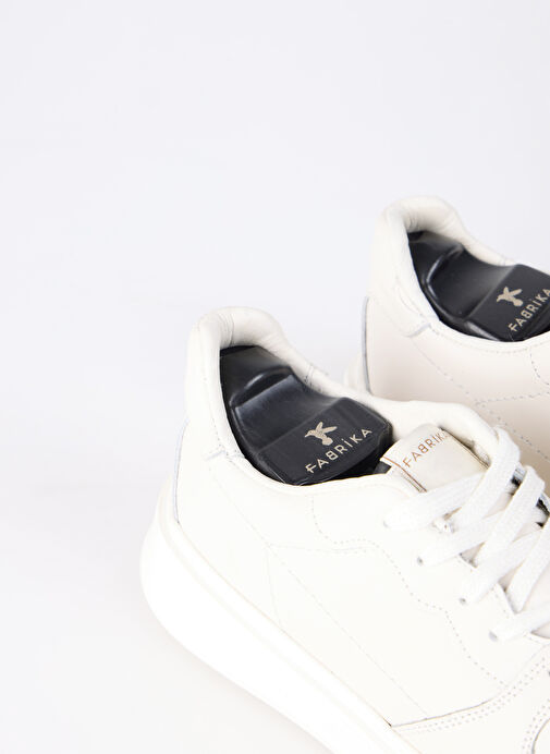 Fabrika Ekru Erkek Deri Sneaker AELI - Görsel 5