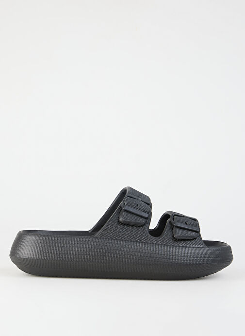 Fabrika Siyah Erkek Plaj Terliği ESTELLA - Görsel 7